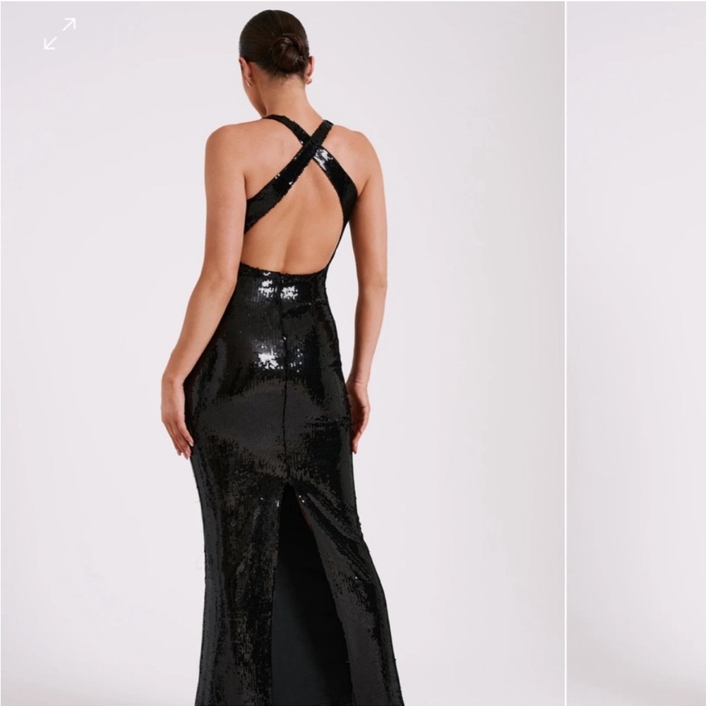 Meshki Black Sequin Dress